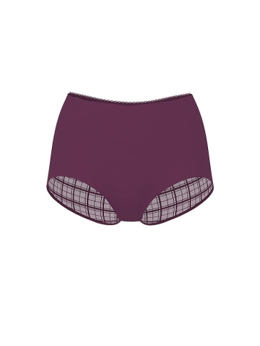 No-Show Plaid Mesh Cheeky Panty