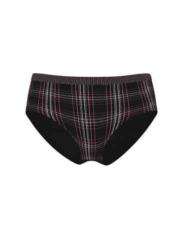 Seamless Shimmer Plaid Hiphugger Panty