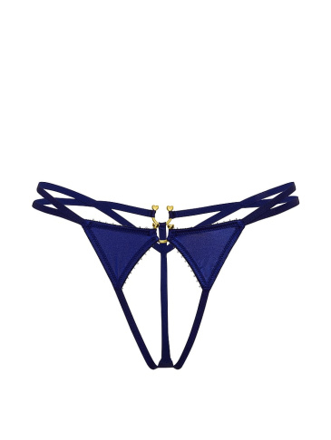 Strappy Ring Hardware Crotchless V-String Panty