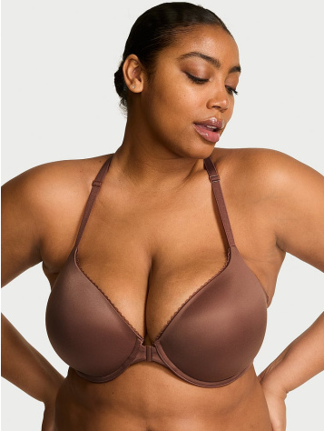 Lightly Lined Lace Racerback Demi Bra