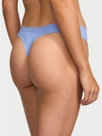 Lace-Trim Thong Panty