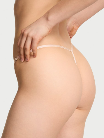 Lace-Trim Adjustable V-String Panty