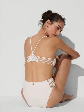Archives Beach Macrame High-Waist Cheeky Bikini Bottom