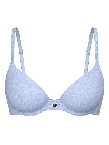 Cotton Logo Hardware Lightly Lined Demi Bra