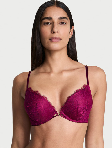 Bombshell Add-2-Cups Rose Lace Push-Up Bra