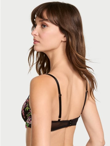 Wicked Unlined Wisteria Embroidery Balconette Bra