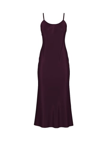 Luxe Sheer Satin Long Slip Dress