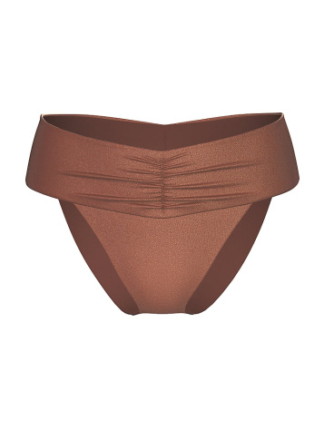 Essential Cinched High-Waist Bikini Bottom