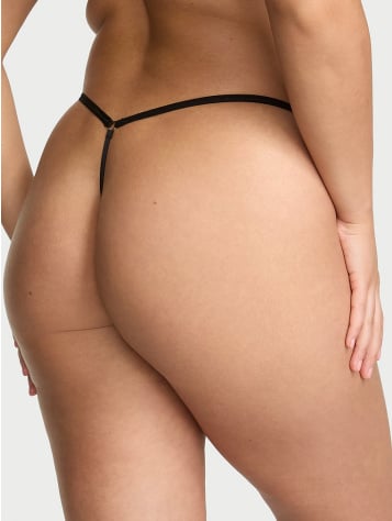 Strappy Lace-Up Crotchless Adjustable V-String Panty