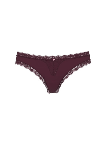 Lace-Trim Thong Panty