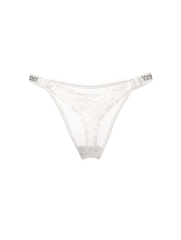 Shine Strap Lace Thong Panty