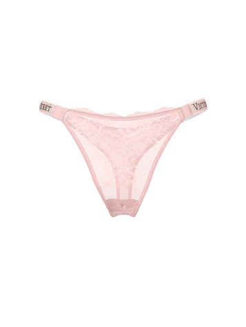Shine Strap Lace Thong Panty