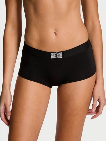 Logo Cotton Shine Patch Boyshort Panty