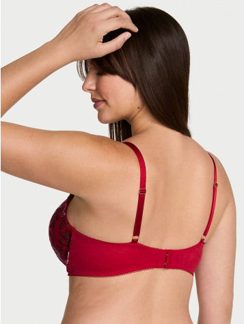 Beautiful Bows Embroidery Push-Up Bra