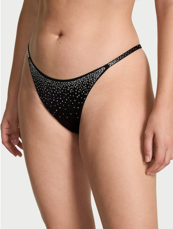 Sparkle Crystal Shine Strap Brazilian Panty