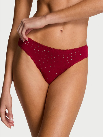 Stretch Cotton Sparkle Bikini Panty