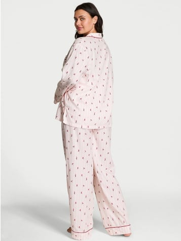 Cotton Flannel Long Pajama Set