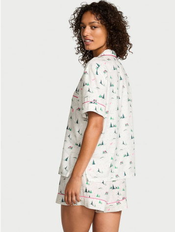 Flannel Short Pajama Set