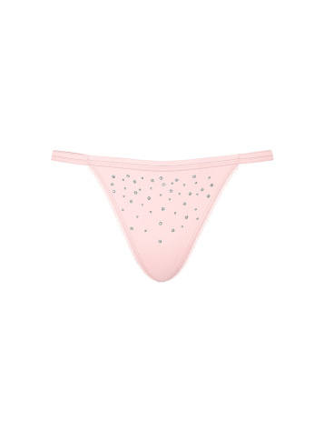 Stretch Cotton Sparkle V-String Panty