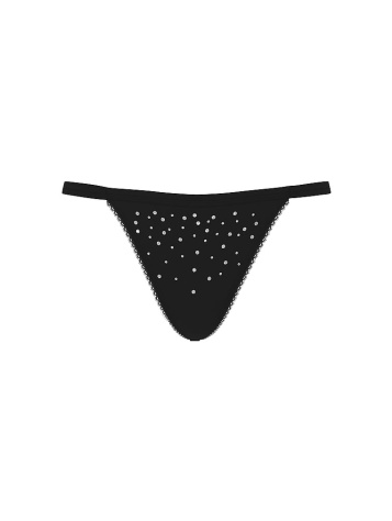 Stretch Cotton Sparkle V-String Panty
