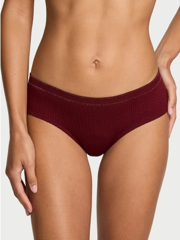 Seamless Cable-Knit Hiphugger Panty