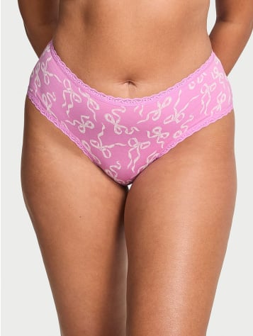 Cotton Lace-Waist Cheeky Panty