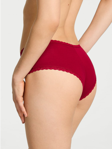 Cotton Lace-Waist Cheeky Panty