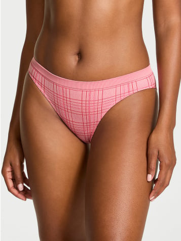 Seamless Shimmer Plaid Bikini Panty