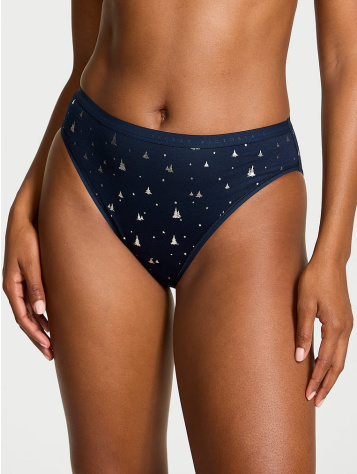 Stretch Cotton High-Leg Brief Panty