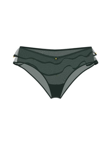 Jingle Belle Ruffled Mesh Cheeky Panty