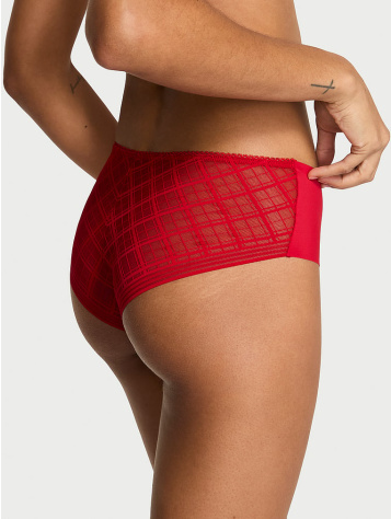 No-Show Plaid Mesh Cheeky Panty