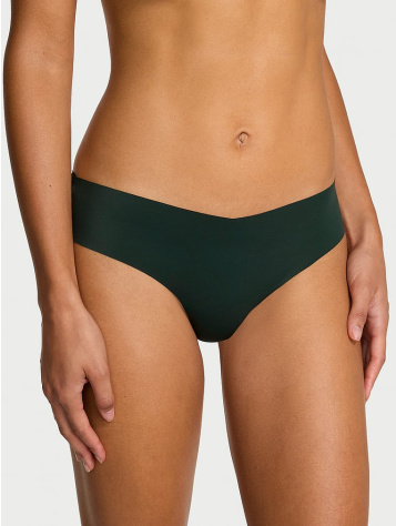 No-Show Plaid Mesh Thong Panty