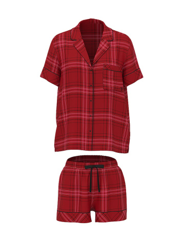 Flannel Short Pajama Set