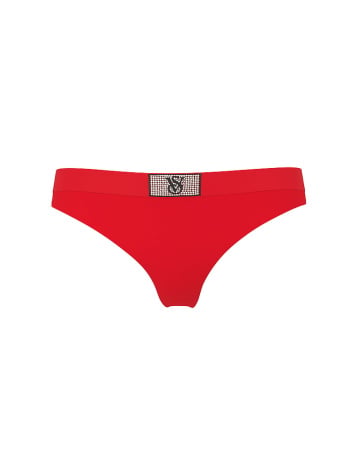 Logo Cotton Shine Patch Thong Panty