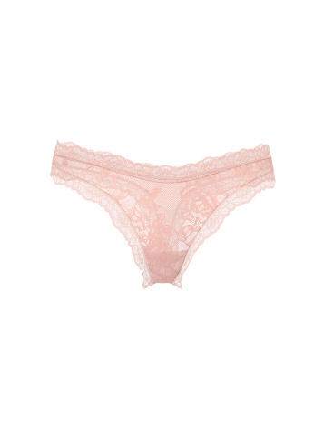 Rose Lace Shimmer High-Leg Thong Panty