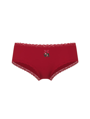 Cotton Lace-Waist Cheeky Panty