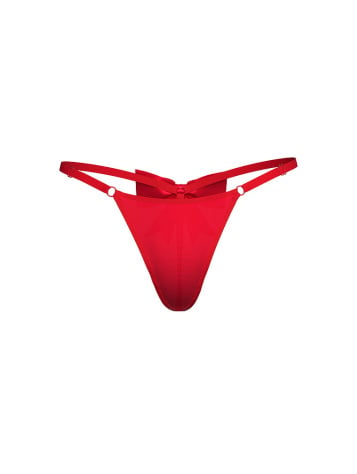 Shine Bow Adjustable V-String Panty