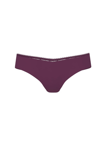 No-Show Plaid Mesh Thong Panty