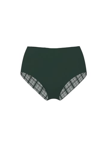 No-Show Plaid Mesh Modern Brief Panty