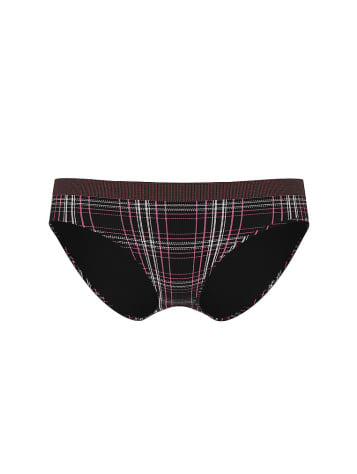 Seamless Shimmer Plaid Bikini Panty