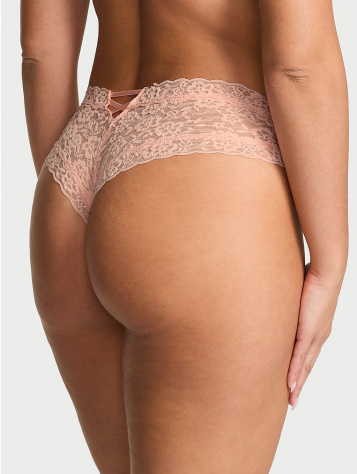 Lace Strappy-Back Cheeky Panty