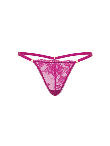 Rose Lace Adjustable V-String Panty