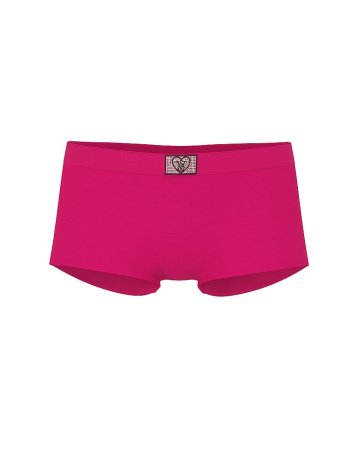 Logo Cotton Heart Shine Patch Boyshort Panty