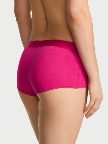 Logo Cotton Heart Shine Patch Boyshort Panty