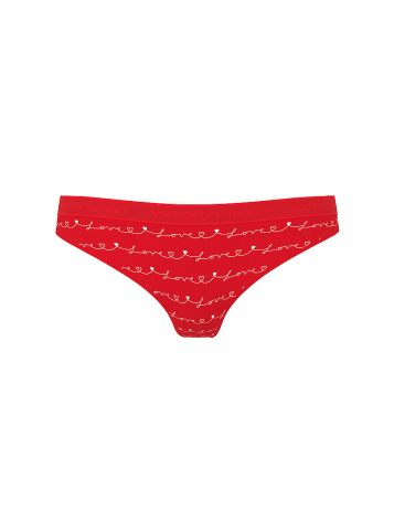 Logo Cotton Thong Panty