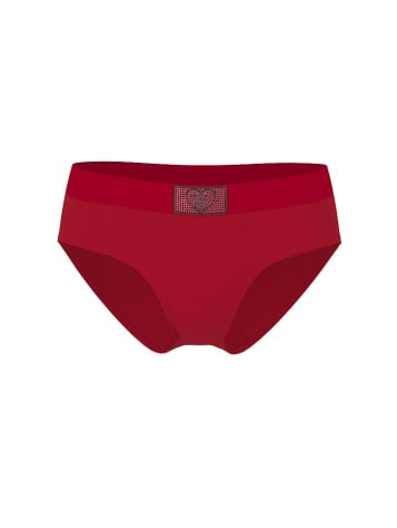 Logo Cotton Heart Shine Patch Hiphugger Panty