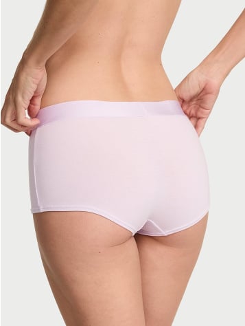 Logo Cotton Heart Shine Patch Boyshort Panty