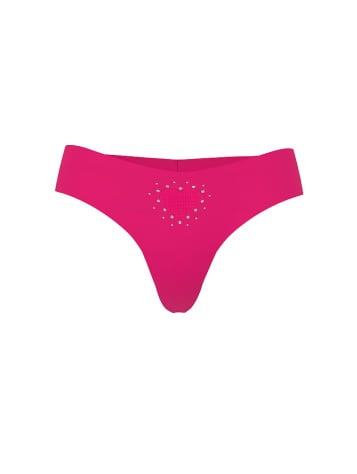 No-Show Heart Cut-Out Thong Panty