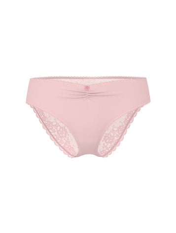 Stretch Cotton Heart Lace High-Leg Brief Panty