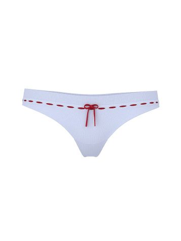 Seamless Ribbon Slot Bikini Panty